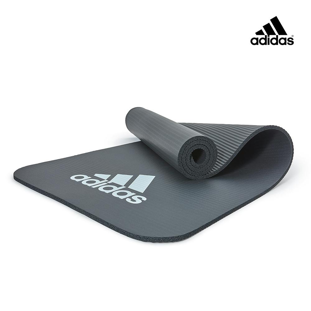 【Adidas 愛迪達】全功能波紋健身墊-10mm (鋼鐵黑)