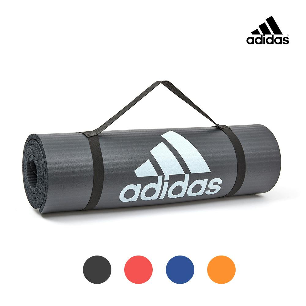 【Adidas 愛迪達】全功能波紋健身墊-10mm (鋼鐵黑)