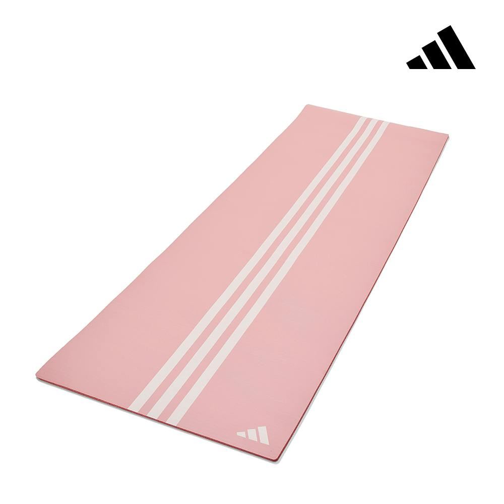 【Adidas 愛迪達】柔軟防滑瑜珈墊-10mm(迷霧粉)