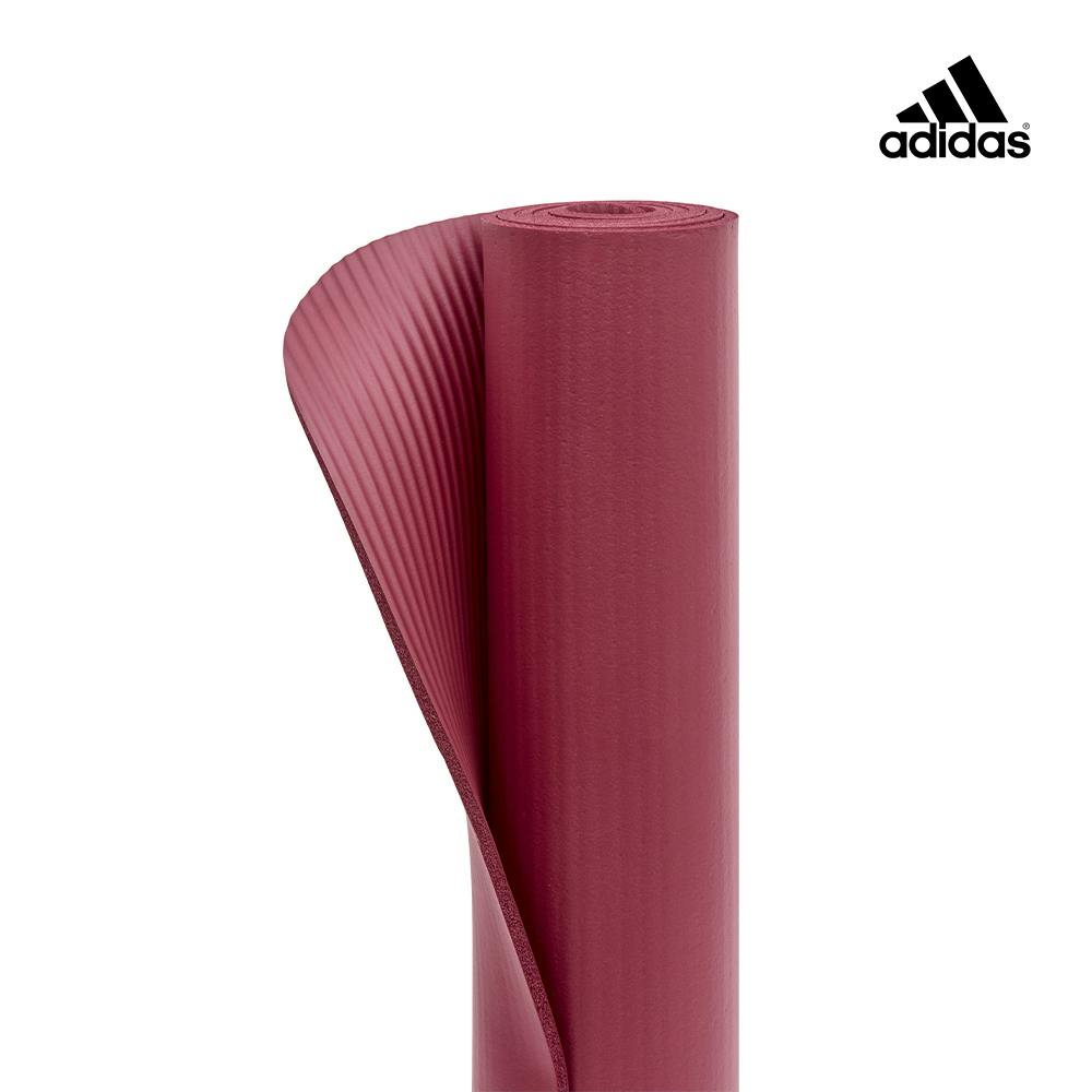 【Adidas 愛迪達】輕量彈性瑜珈墊-7mm(煙燻紅)