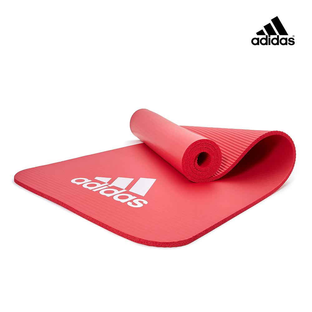 【Adidas 愛迪達】全功能波紋健身墊-10mm (石榴紅)