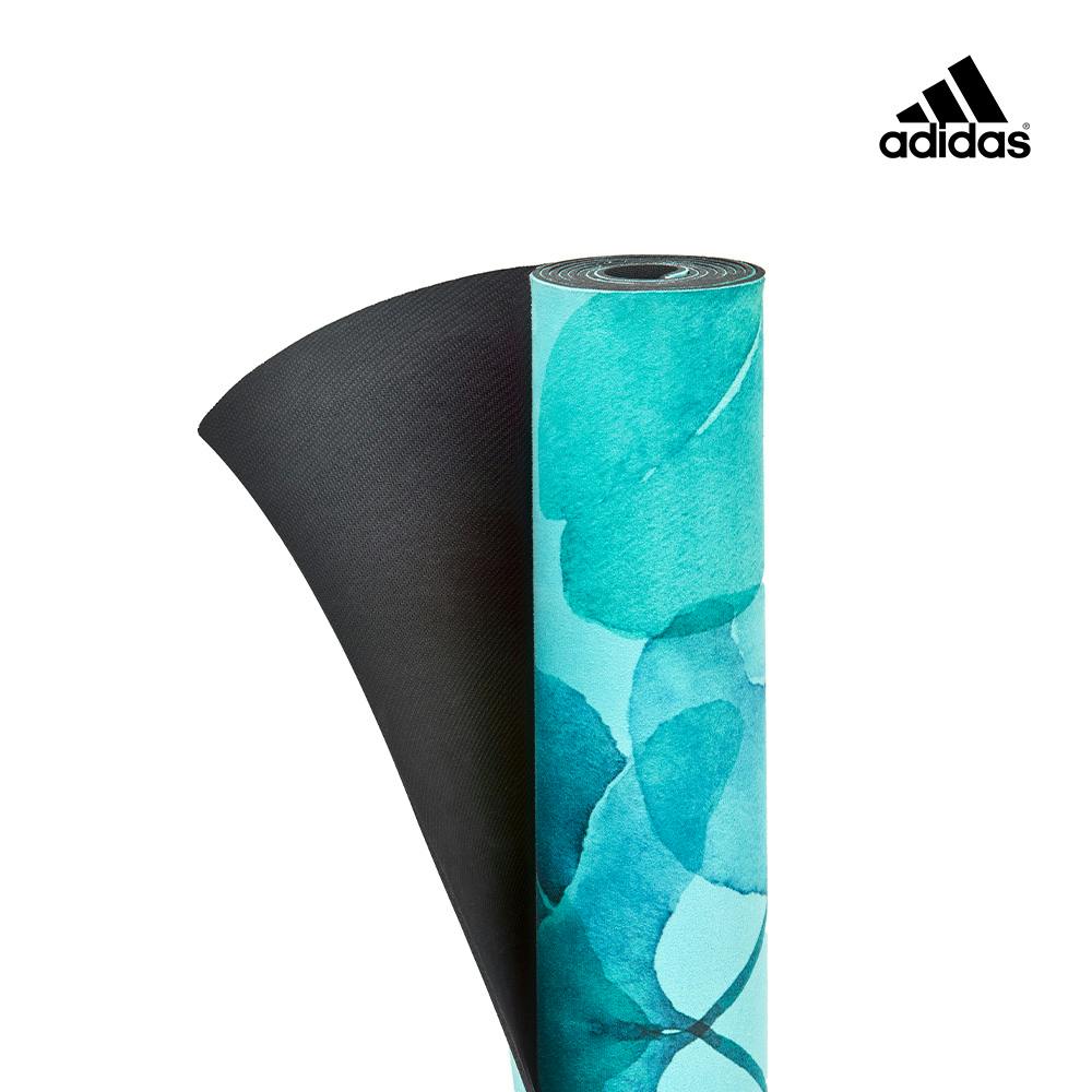 【Adidas 愛迪達】頂級天然橡膠防滑瑜珈墊-3.2mm(湖水綠)